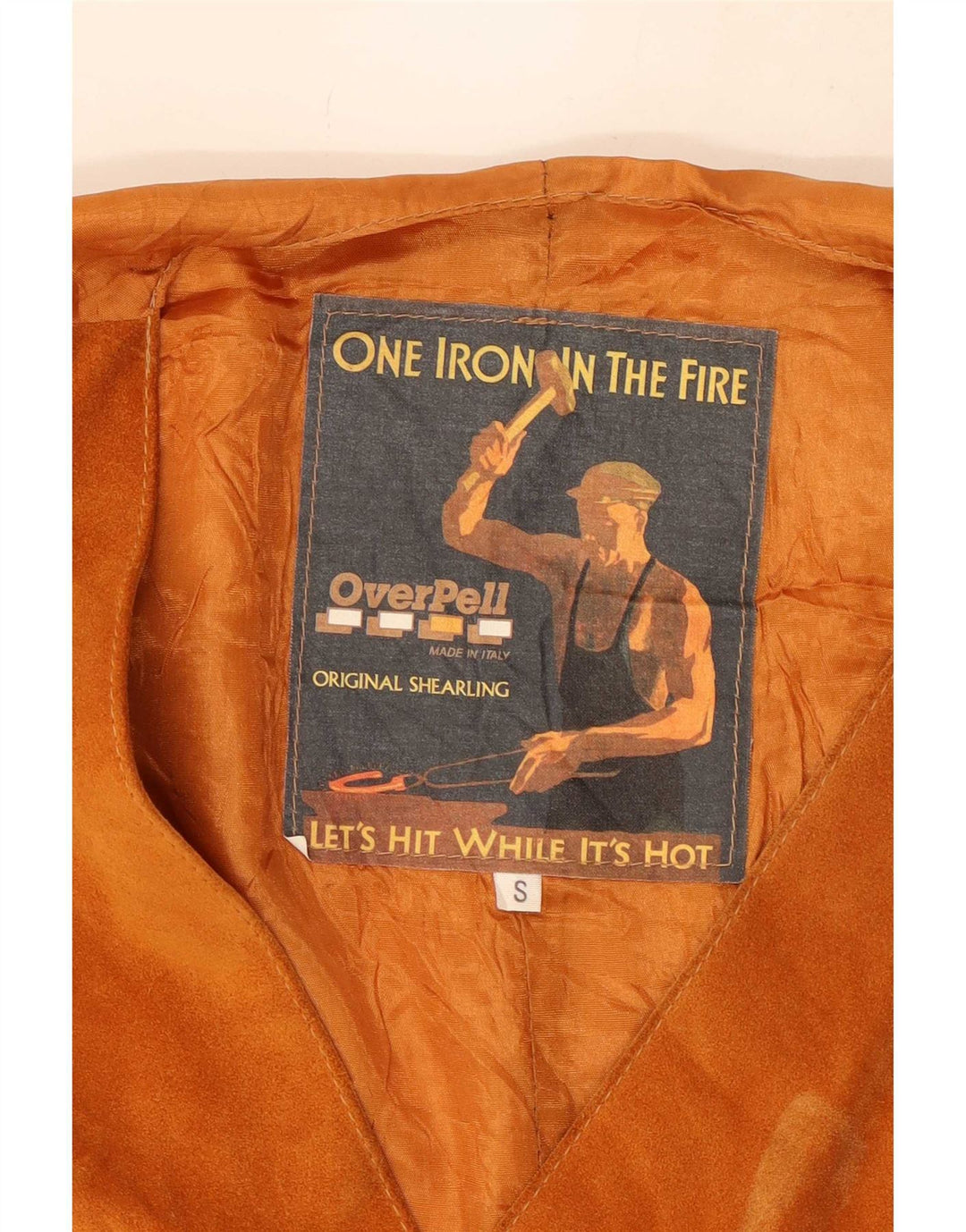 Vintage Mens Suede Waistcoat Small Brown