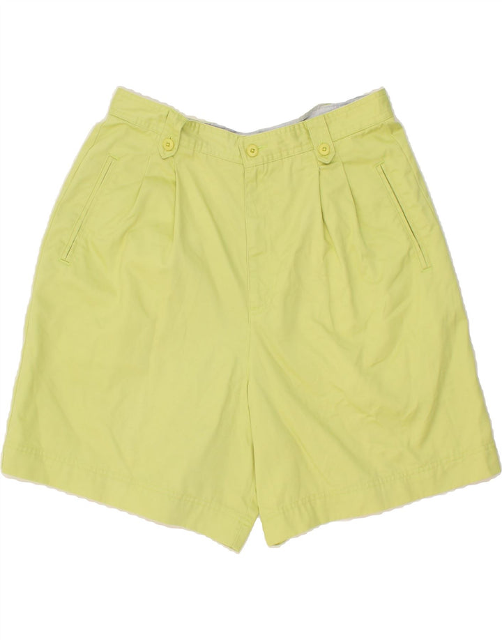 LIZ CLAIBORNE Womens Pegged Casual Shorts W32 Medium Yellow Vintage Liz Claiborne and Second-Hand Liz Claiborne from Messina Hembry 