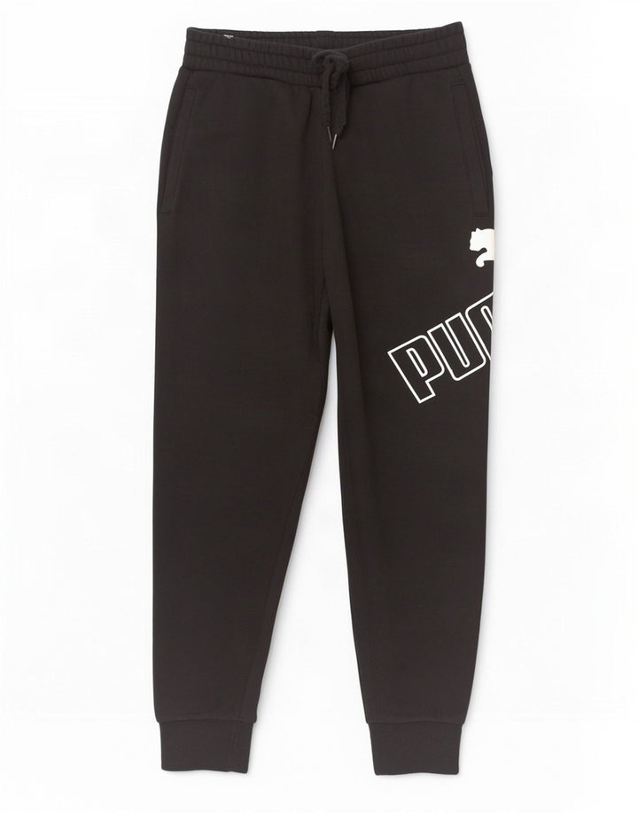 Puma Mens Graphic Tracksuit Trousers Joggers Small Black