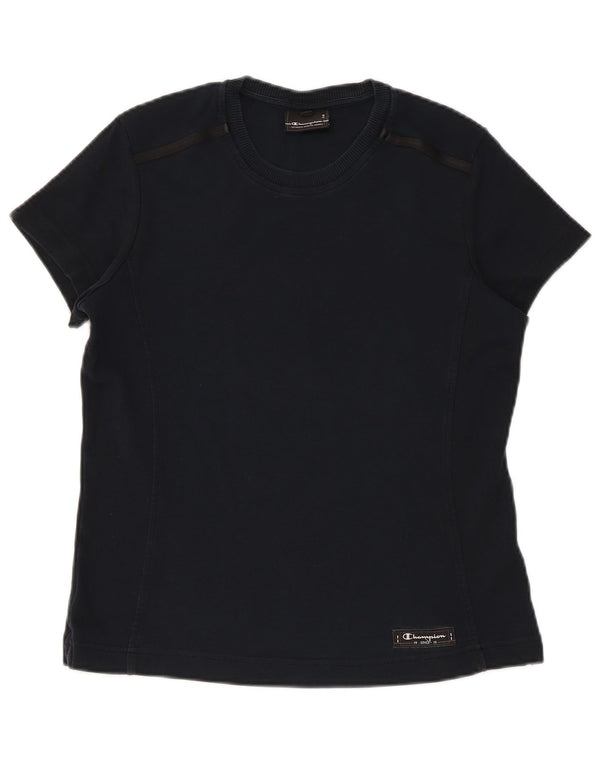 CHAMPION Girls Easy Fit T-Shirt Top 11-12 Years Large Navy Blue