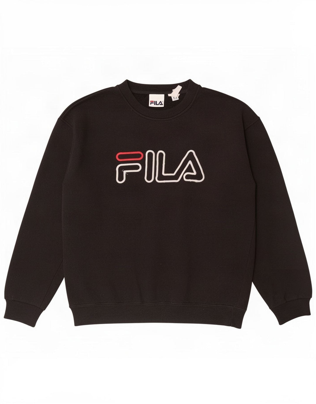 Fila Mens Graphic Sweatshirt Jumper Small Black