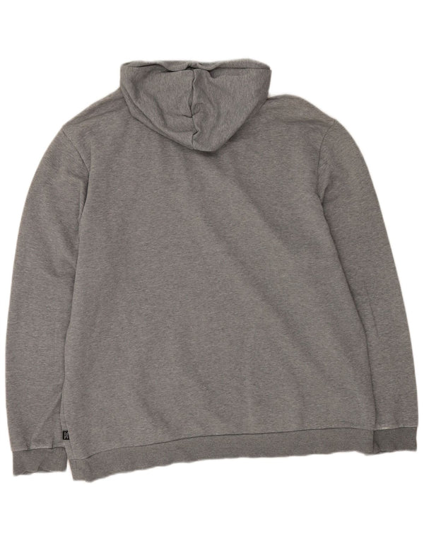 Puma Mens Graphic Hoodie Jumper 2XL Grey Cotton