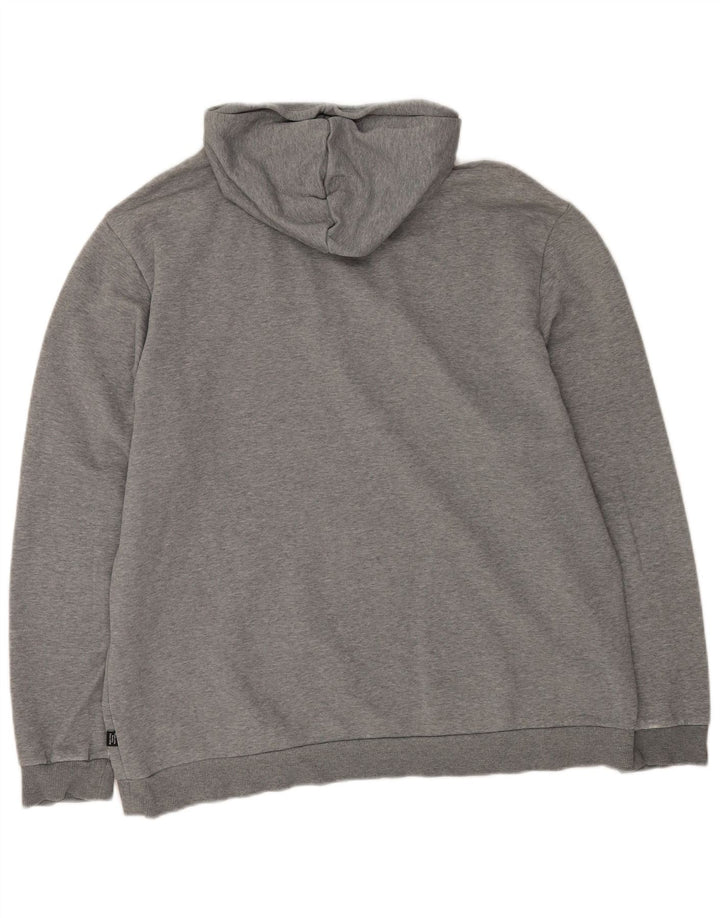 Puma Mens Graphic Hoodie Jumper 2XL Grey Cotton