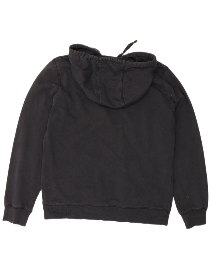 Champion Womens Graphic Hoodie Jumper UK 14 Medium Black