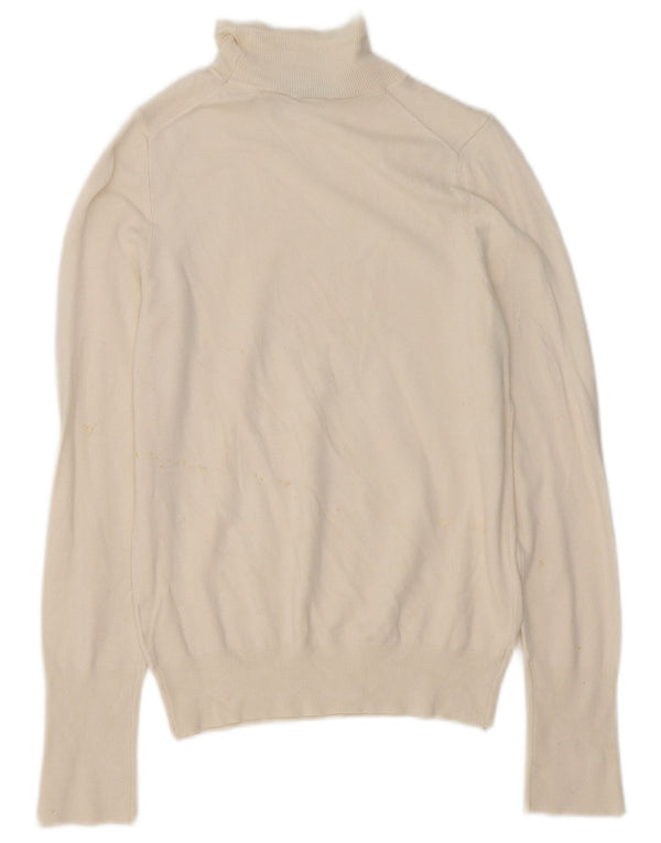 Zara Womens Turtle Neck Jumper Sweater UK 10 Small Beige