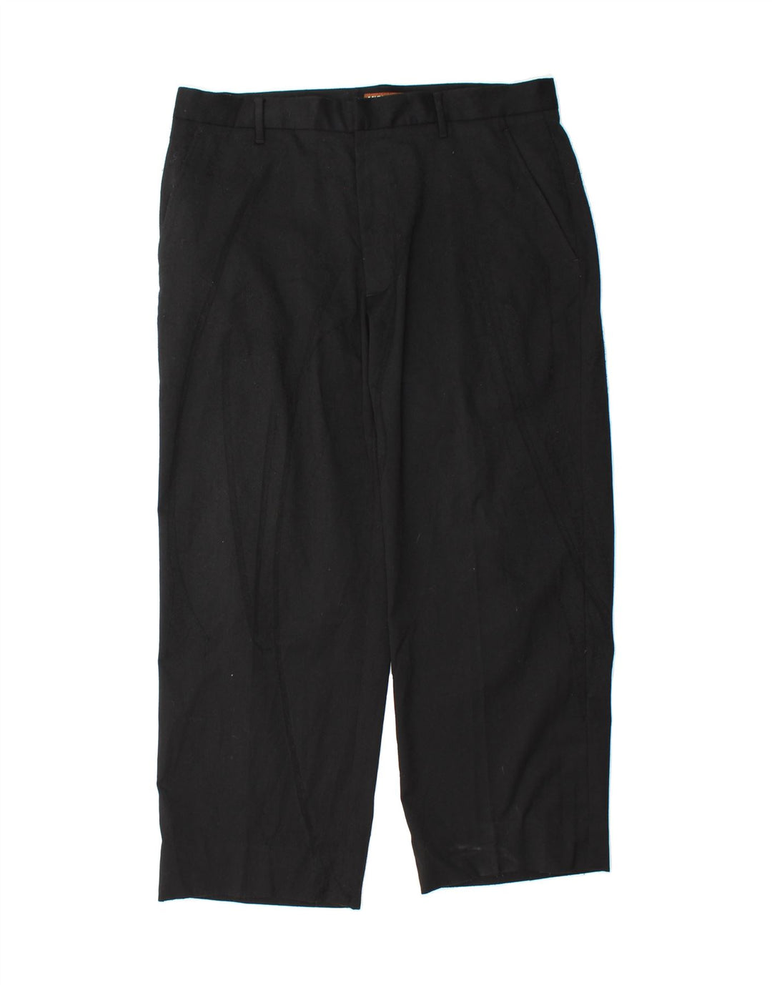 MICHAEL KORS Mens Straight Chino Trousers W34 L27 Black Polyester Vintage Michael Kors and Second-Hand Michael Kors from Messina Hembry 