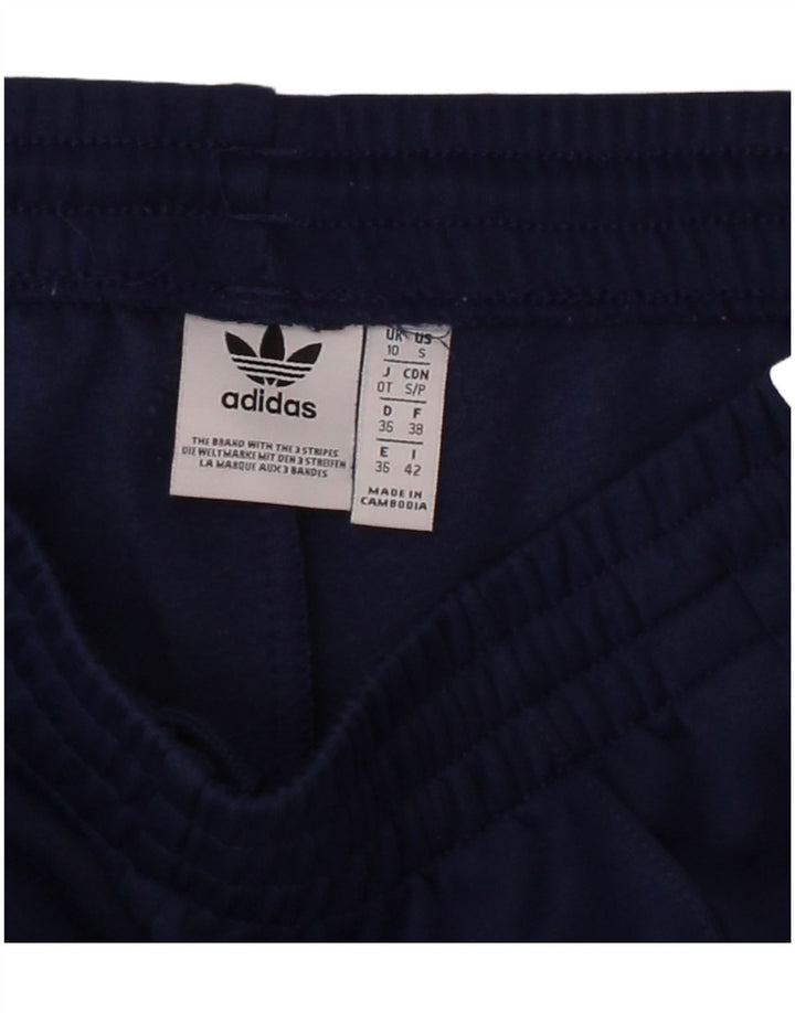 ADIDAS Womens Tracksuit Trousers UK 10 Small  Navy Blue Polyester