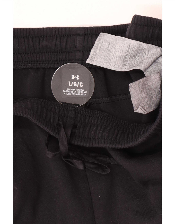 Under Armour Mens Tracksuit Trousers Joggers Large Black Polyester