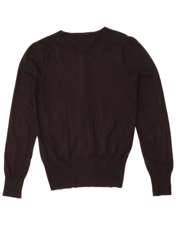 Marks & Spencer Womens Cardigan Sweater UK 8 Small Black