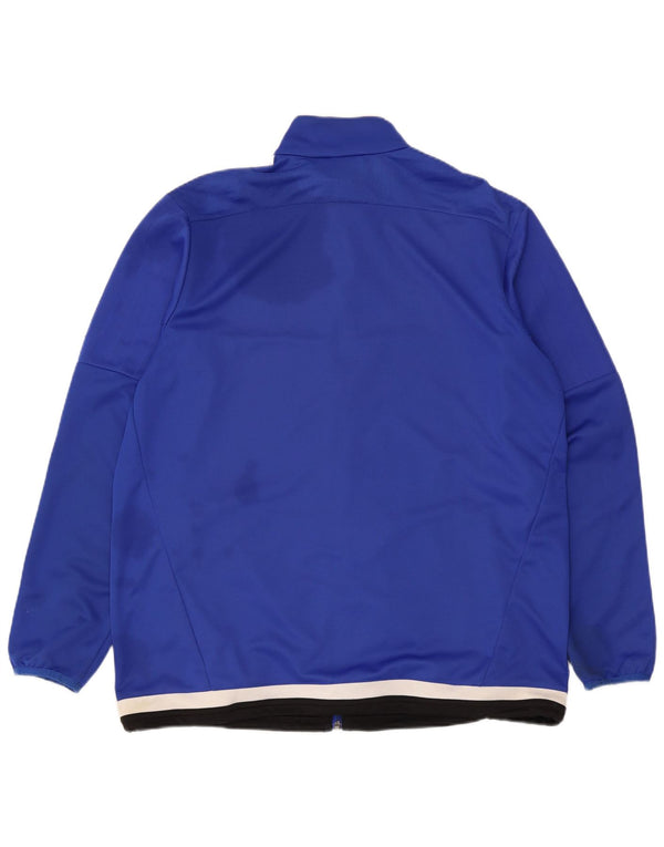 Adidas Mens Climacool Tracksuit Top Jacket Large Blue Colourblock Polyester