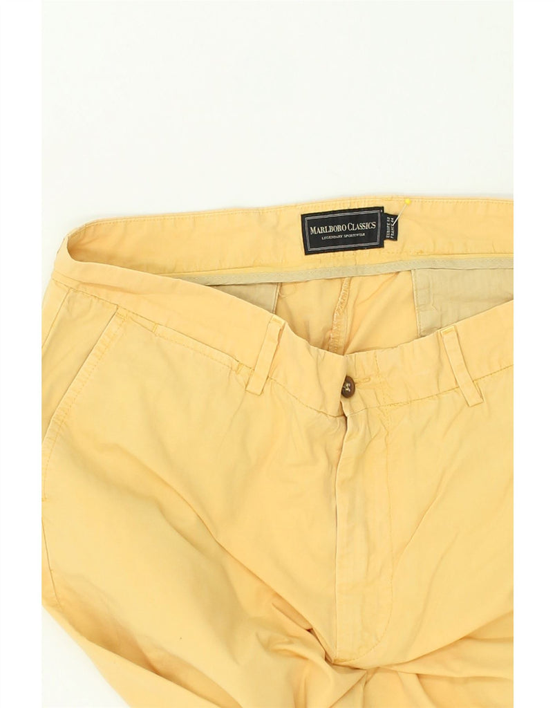 MARLBORO CLASSICS Mens Straight Chino Trousers IT 52 XL W34 L31  Yellow | Vintage Marlboro Classics | Thrift | Second-Hand Marlboro Classics | Used Clothing | Messina Hembry 