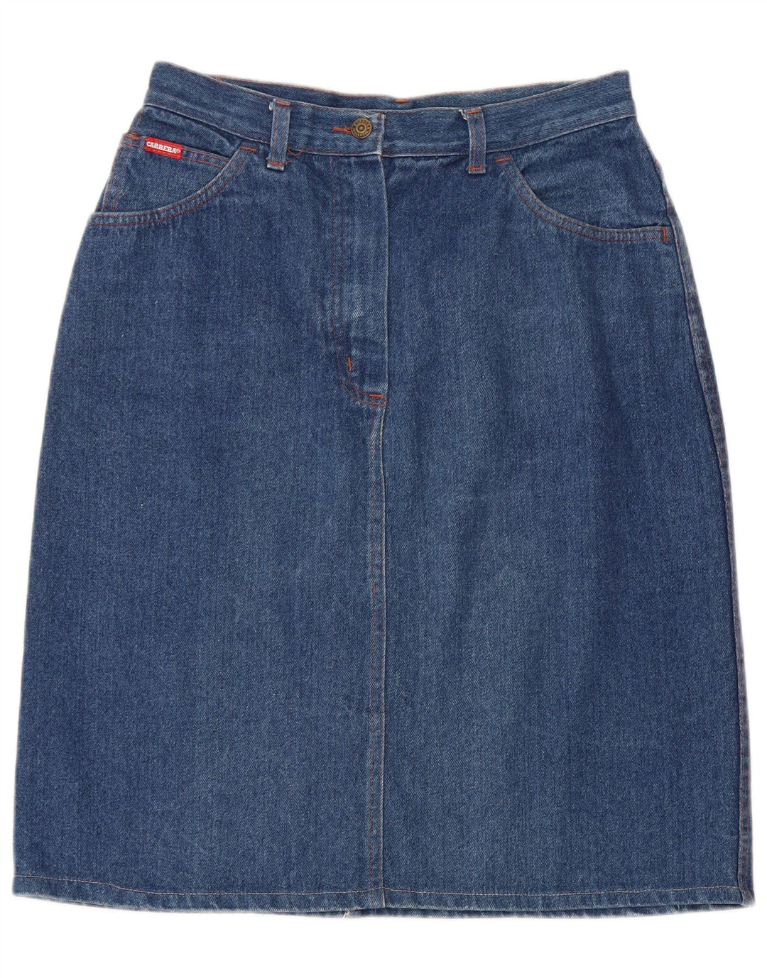 CARRERA Womens Denim Skirt W32 Large Blue Cotton