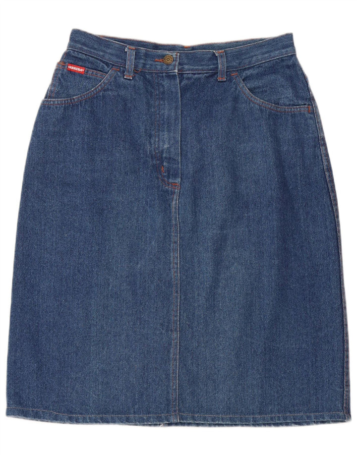 CARRERA Womens Denim Skirt W32 Large Blue Cotton