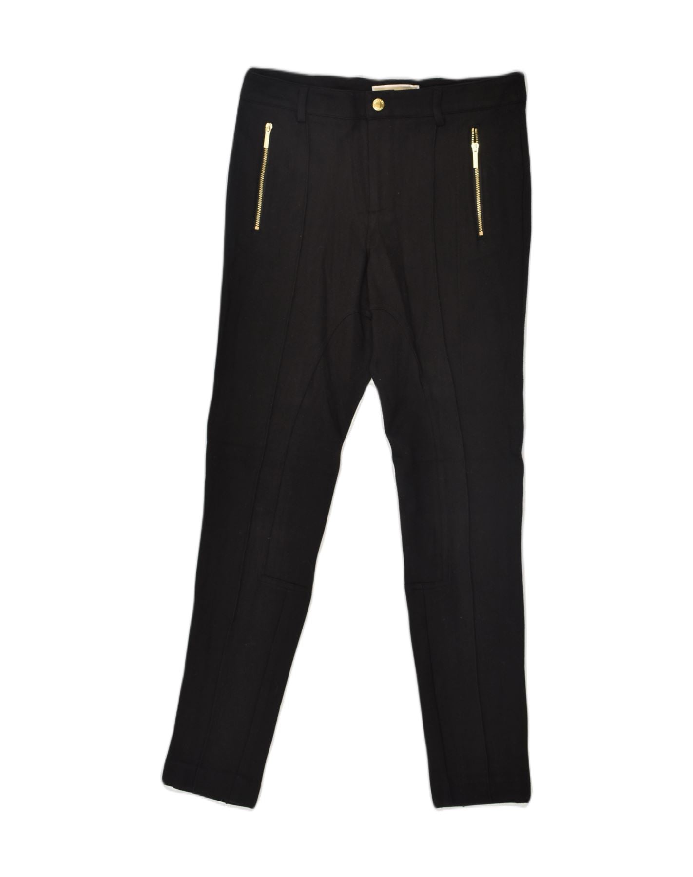 MICHAEL Michael Kors - Black Textured All Day Wear Trousers Polyester |  SilkRoll