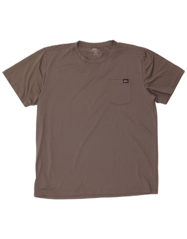 Dickies Mens Tall T-Shirt Top 2XL Grey Polyester