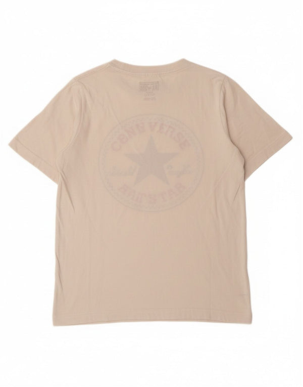 CONVERSE Boys Graphic T-Shirt Top 10-11 Years Medium White Cotton