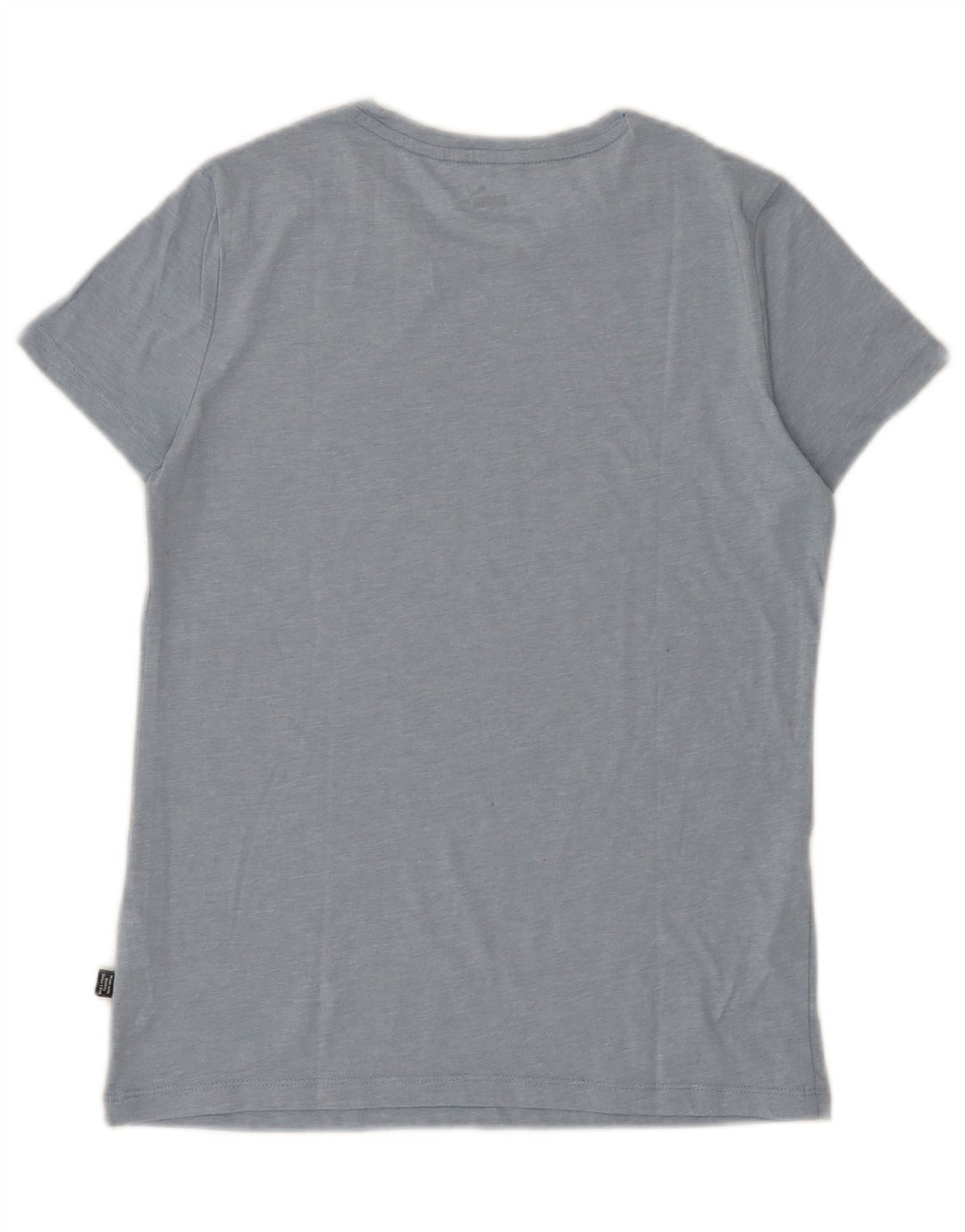 Puma Womens Graphic T-Shirt Top UK 10 Small Blue Flecked Polyester