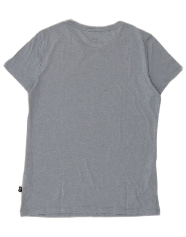 Puma Womens Graphic T-Shirt Top UK 10 Small Blue Flecked Polyester