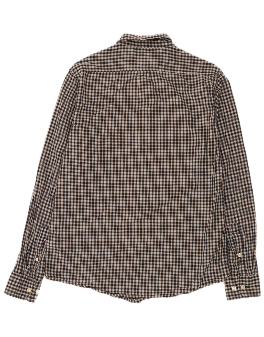 Lee Mens Shirt Medium Black Gingham Cotton