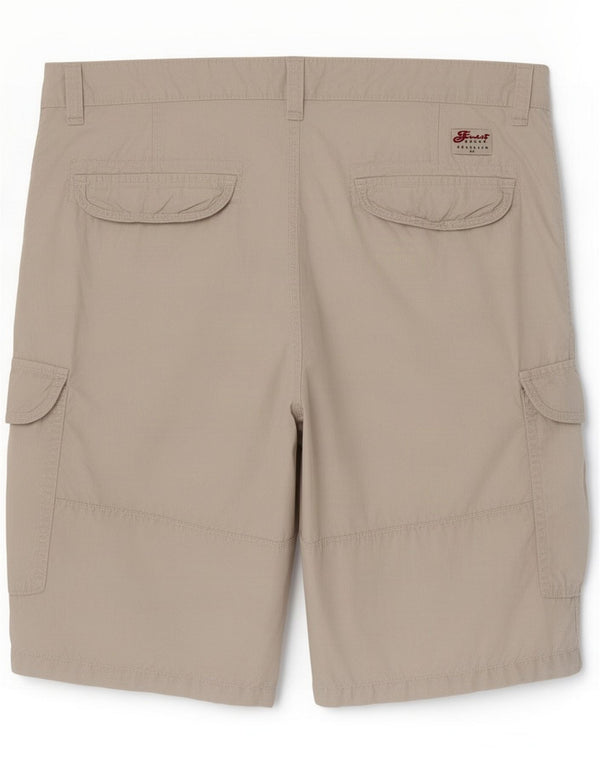 Brooklyn Mens Cargo Shorts XL W38 Off White Cotton