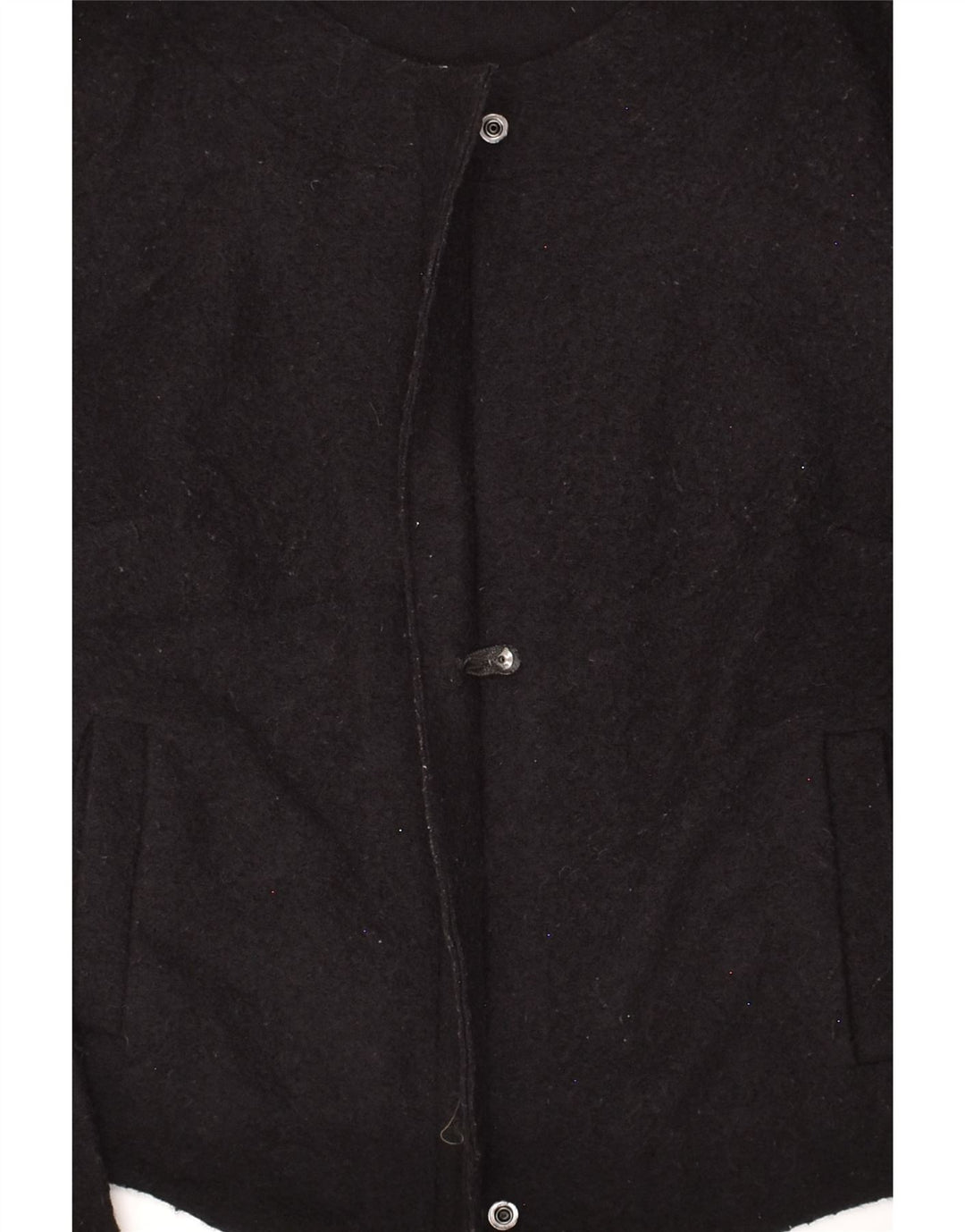 BENETTON Womens Bomber Jacket UK 12 Medium Black Polyester | Vintage Benetton | Thrift | Second-Hand Benetton | Used Clothing | Messina Hembry 