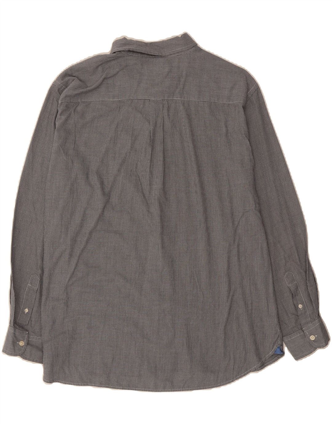 CHAPS Mens Shirt XL Grey Houndstooth Cotton Vintage Chaps and Second-Hand Chaps from Messina Hembry 