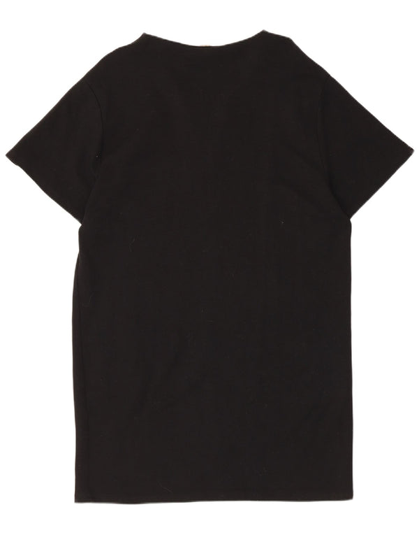 Zara Womens T-Shirt Dress UK 14 Medium Black