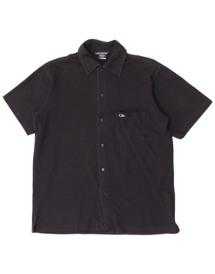 Carrera Mens Short Sleeve Shirt Large Black