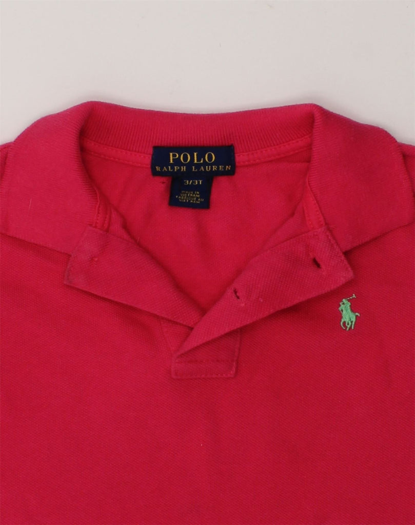 POLO RALPH LAUREN Boys Polo Shirt 2-3 Years Red Cotton | Vintage Polo Ralph Lauren | Thrift | Second-Hand Polo Ralph Lauren | Used Clothing | Messina Hembry 