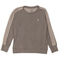 Adidas Womens Sweatshirt Jumper UK 12/14 Medium Grey Cotton