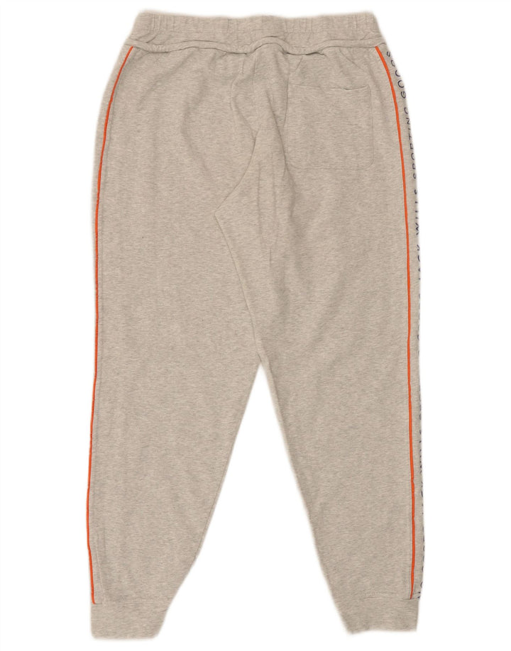 JACK WILLS Womens Graphic Tracksuit Trousers Joggers UK 12 Medium Grey