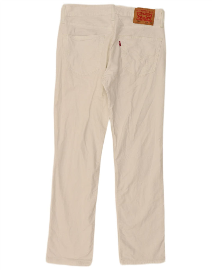 Levi's Womens 511 Slim Jeans W31 L30 White Cotton