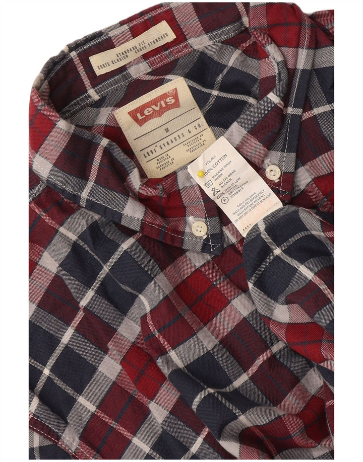 Levi's Mens Standard Fit Shirt Medium Multicoloured Check Cotton