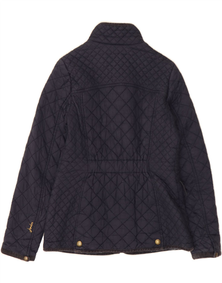 JOULES Womens Quilted Jacket UK 8 Small  Navy Blue Polyamide Vintage Joules and Second-Hand Joules from Messina Hembry 