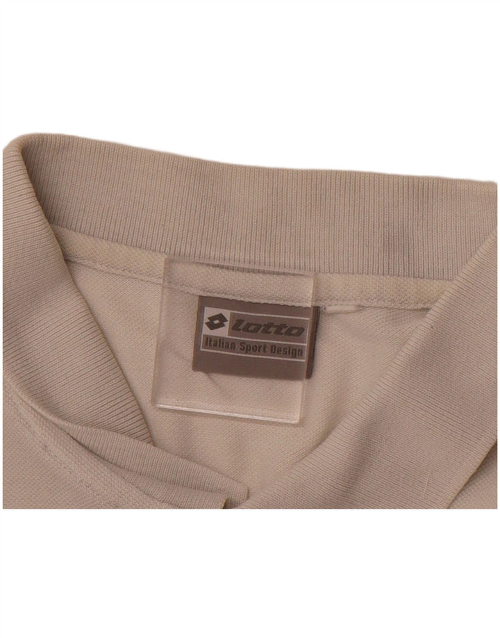 LOTTO Mens Polo Shirt Large White