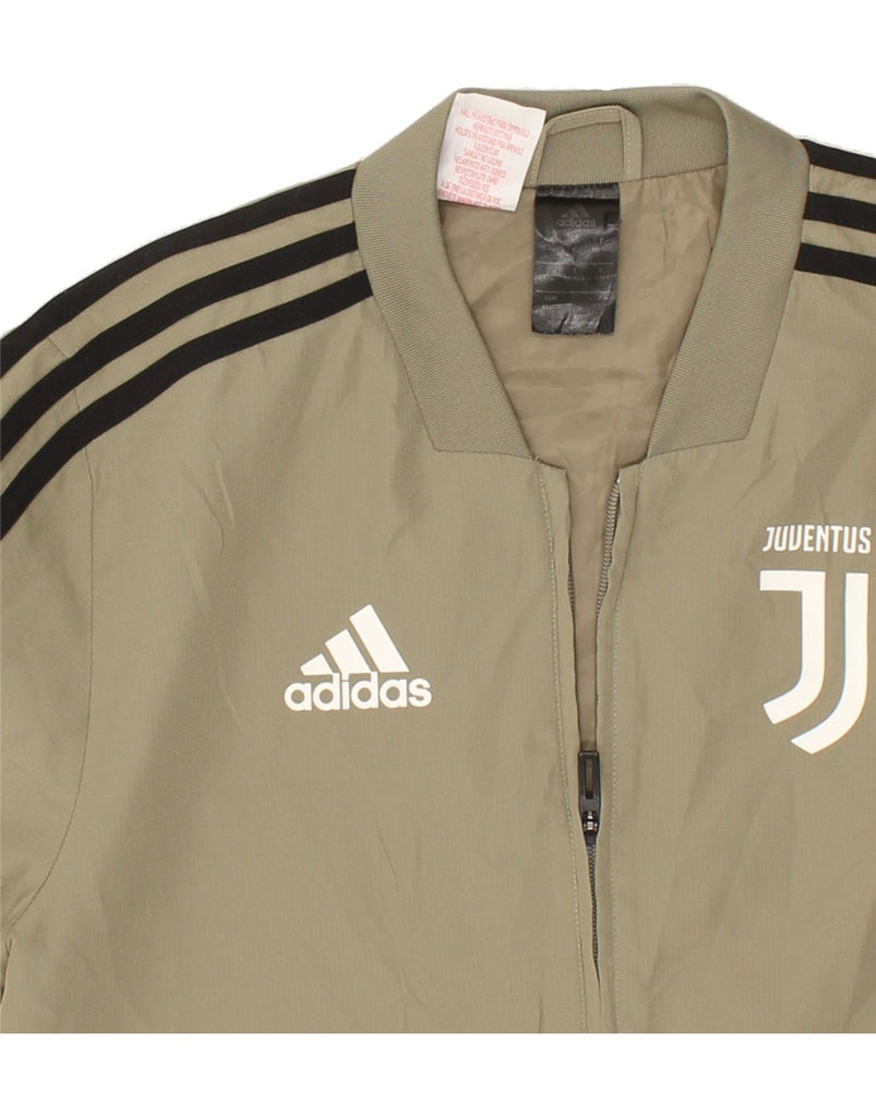 ADIDAS Boys Juventus Graphic Bomber Jacket 15-16 Years Green | Vintage Adidas | Thrift | Second-Hand Adidas | Used Clothing | Messina Hembry 