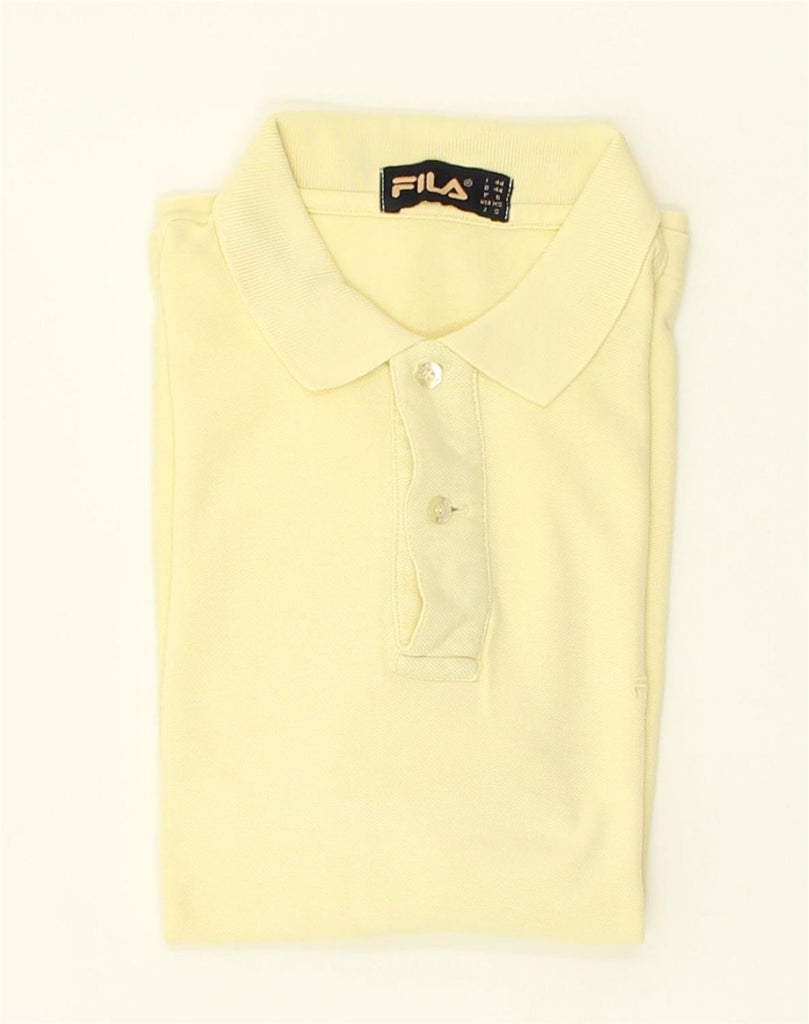 FILA Mens Polo Shirt Small Yellow Cotton | Vintage Fila | Thrift | Second-Hand Fila | Used Clothing | Messina Hembry 