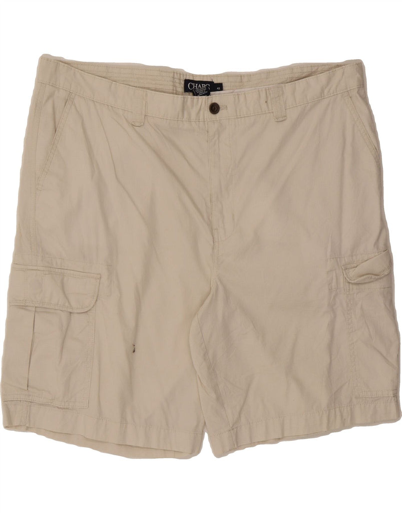 CHAPS Mens Cargo Shorts W42 XL Beige Cotton Vintage Chaps and Second-Hand Chaps from Messina Hembry 