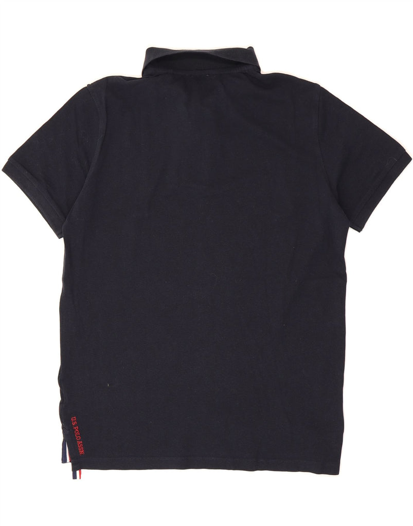 U.S. POLO ASSN. Mens Polo Shirt Medium Navy Blue Vintage U.S. Polo Assn. and Second-Hand U.S. Polo Assn. from Messina Hembry 