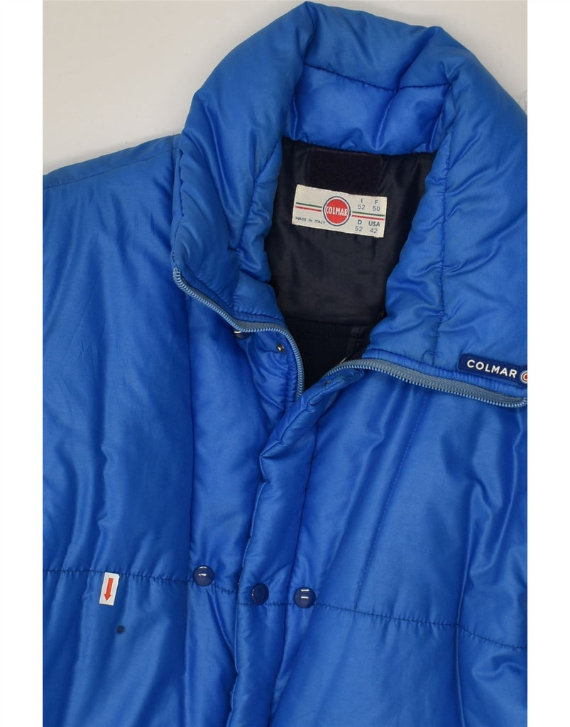 COLMAR Mens Padded Jacket EU 50 Large Blue Polyamide | Vintage Colmar | Thrift | Second-Hand Colmar | Used Clothing | Messina Hembry 