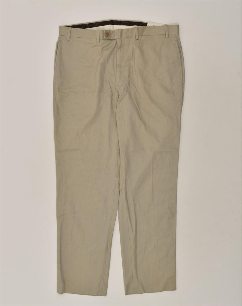 RALPH LAUREN Mens Straight Suit Trousers W38 L32  Beige Cotton | Vintage Ralph Lauren | Thrift | Second-Hand Ralph Lauren | Used Clothing | Messina Hembry 