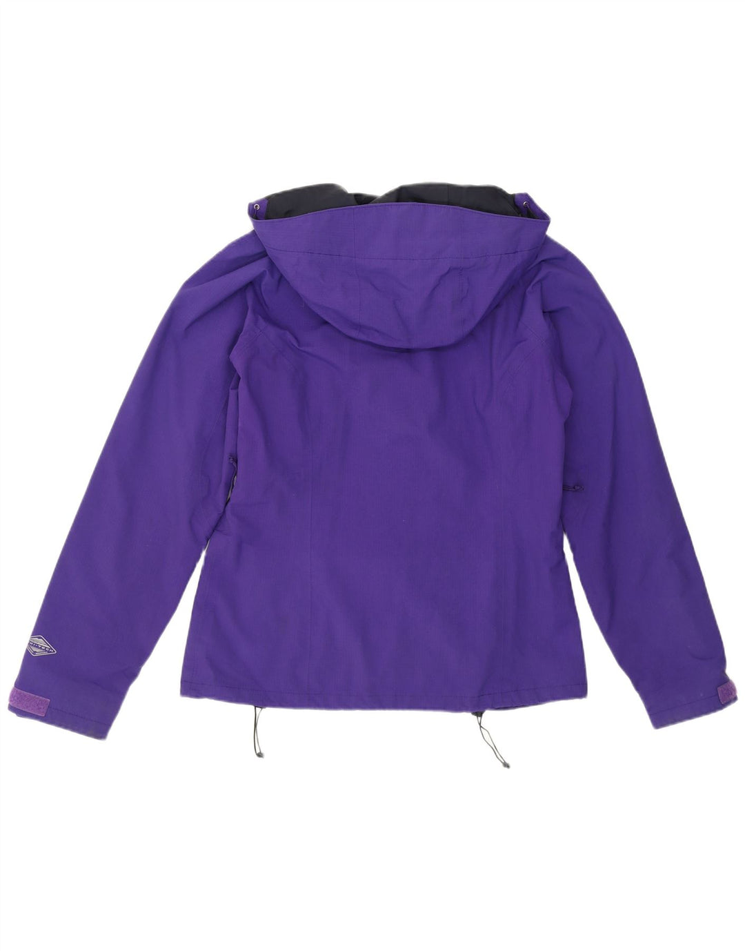 Columbia Womens Hooded Rain Jacket UK 10 Small Purple Nylon