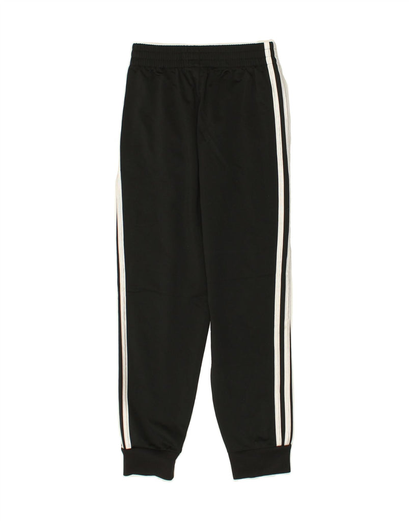 ADIDAS Boys Tracksuit Trousers 7-8 Years Black Polyester | Vintage Adidas | Thrift | Second-Hand Adidas | Used Clothing | Messina Hembry 