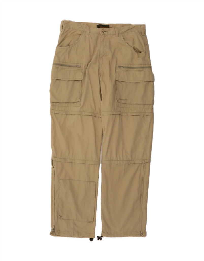 TIMBERLAND Mens Straight Cargo Trousers W36 L33 Beige Cotton Vintage Timberland and Second-Hand Timberland from Messina Hembry 