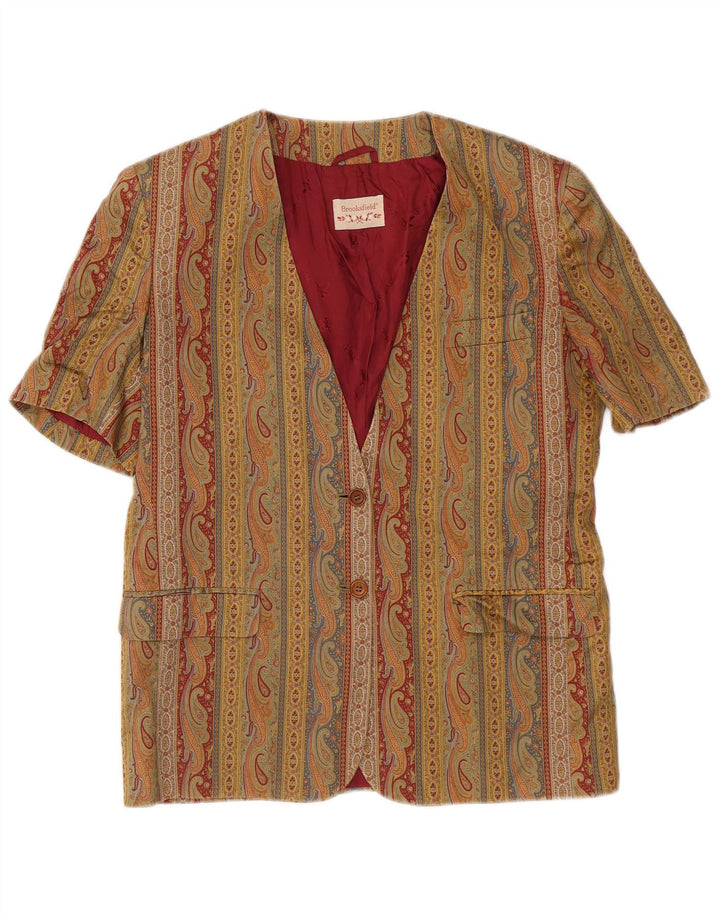 BROOKSFIELD Womens 2 Button Blazer Jacket IT 44 Medium Multicoloured