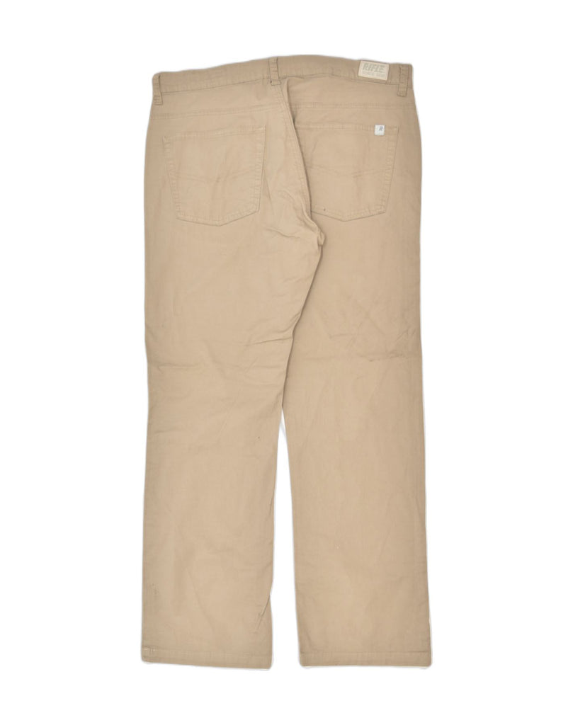 RIFLE Mens Straight Chino Trousers W34 L29 Brown Cotton | Vintage | Thrift | Second-Hand | Used Clothing | Messina Hembry 