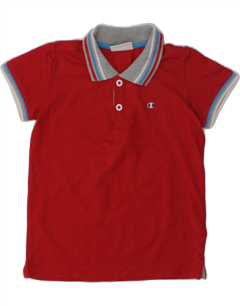 CHAMPION Boys Polo Shirt 2-3 Years XL Red | Vintage Champion | Thrift | Second-Hand Champion | Used Clothing | Messina Hembry 