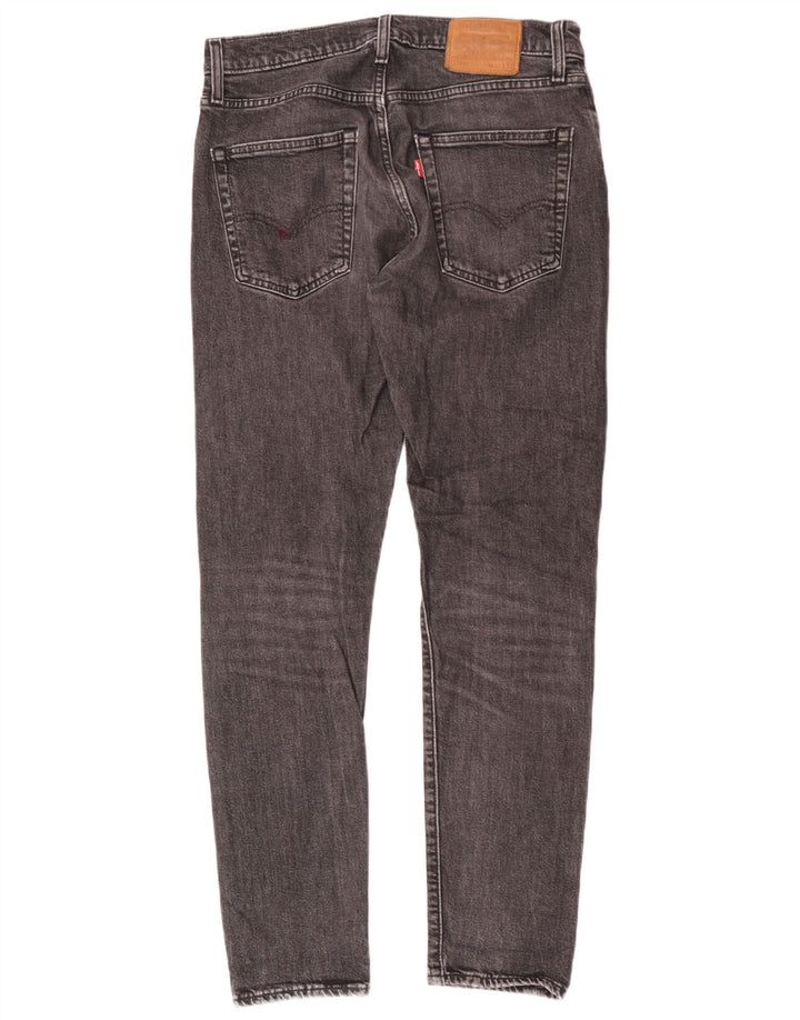 Levi's Mens 512 Slim Tapered Jeans W30 L32 Black Cotton