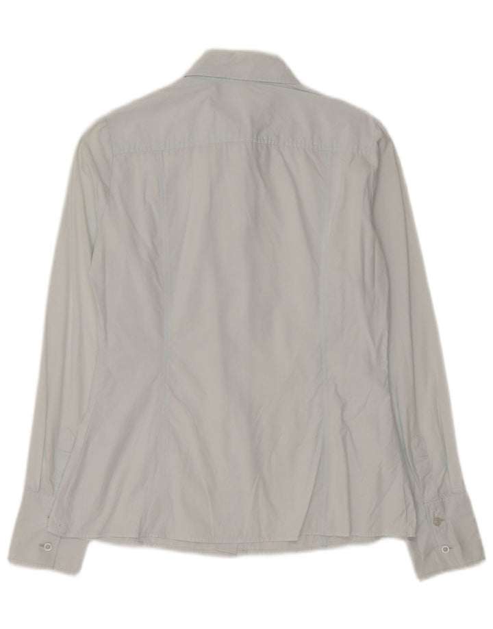 Benetton Womens Shirt UK 14 Medium Blue