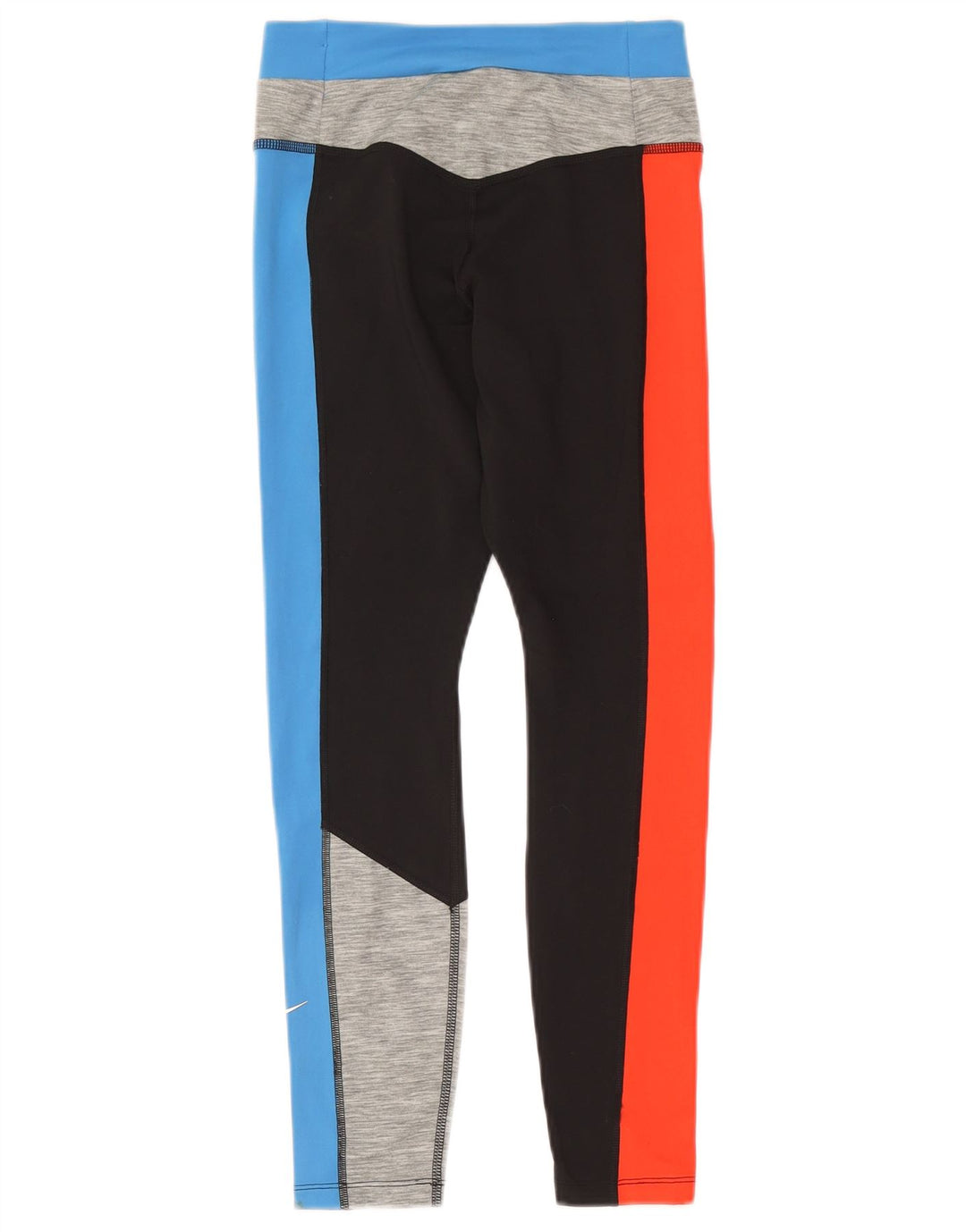 Nike Womens Dri Fit Leggings UK 10 Small Multicoloured Colourblock